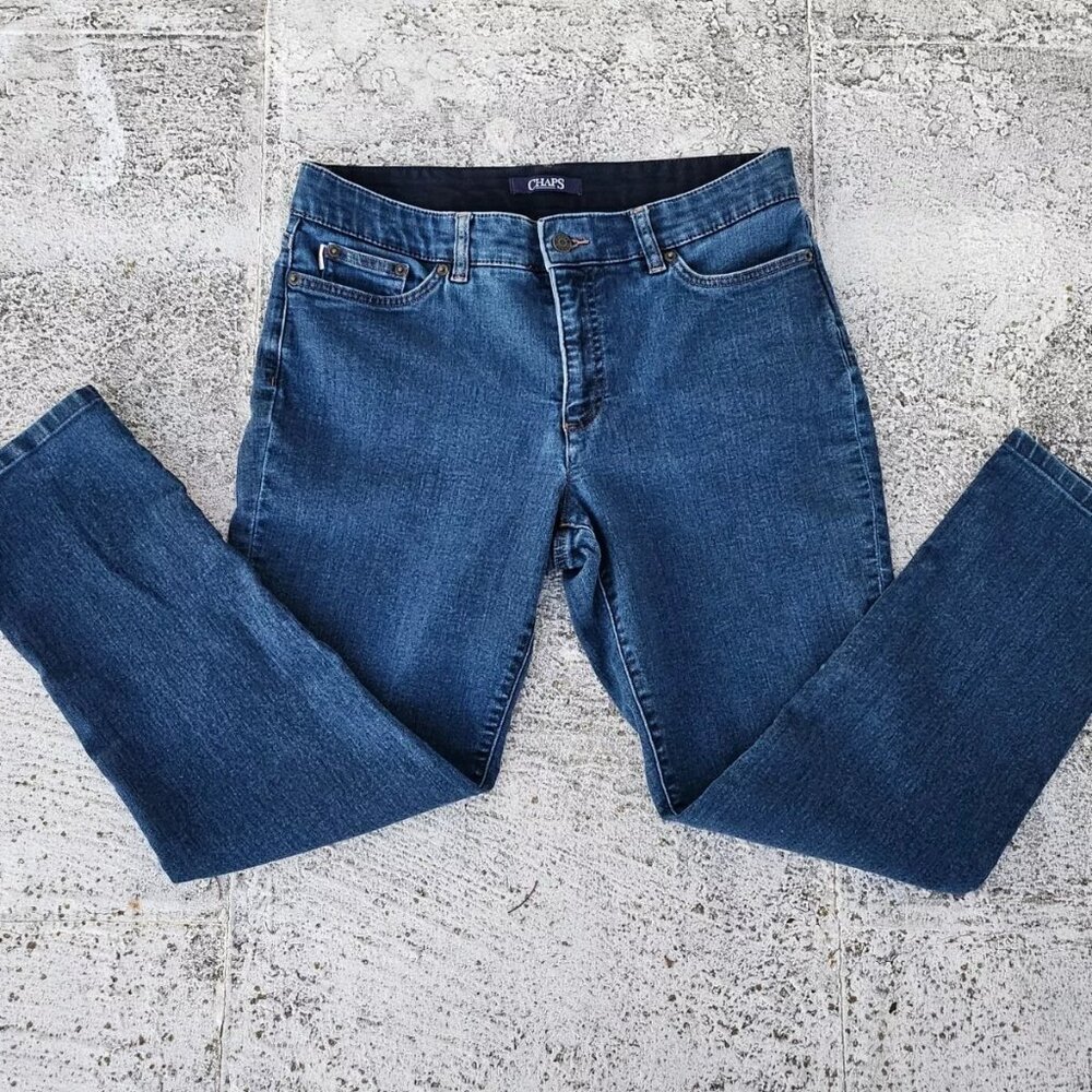 Chaps Women Jeans Denim Blue Boot Cut Size 12